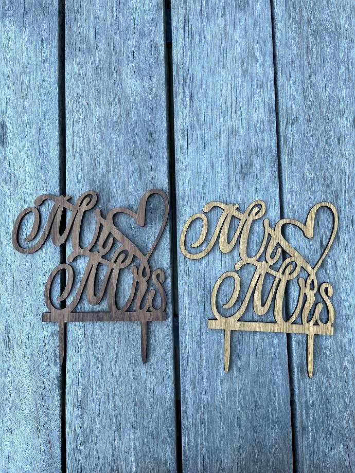 Caketopper "Mr. & Mrs."